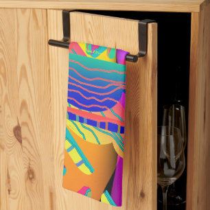 Rainbow Geo Bold Geschirrtuch