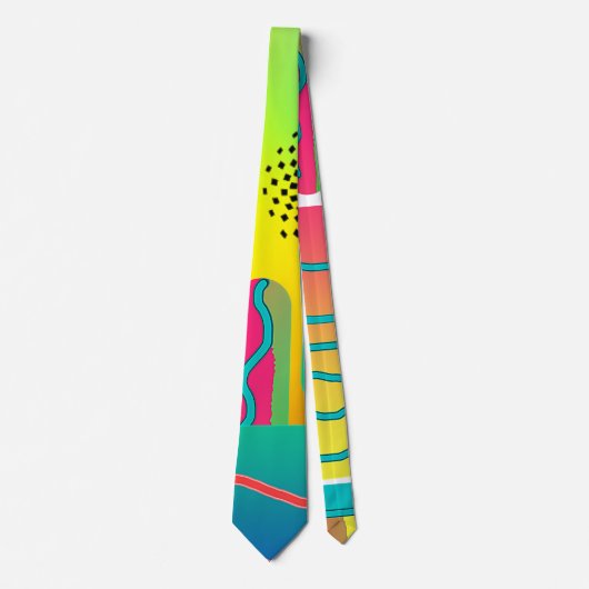 Rainbow Geo Bold Krawatte (Vorderseite)