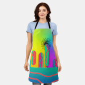 Rainbow Geo Bold Medium Schürze (Getragen)