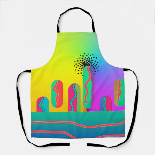 Rainbow Geo Bold Medium Schürze