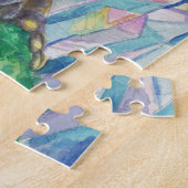 Rainbow Geode Toad Aquarellkunst Puzzle (Seite)