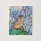 Rainbow Geode Toad Aquarellkunst Puzzle (Vertikal)