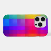 Rainbow Geometric Abstract Gradient Design iPhone Hülle (Rückseite (Horizontal))