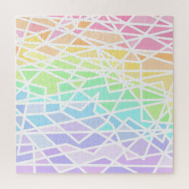 Rainbow Geometric Challenging Jigsaw Puzzle