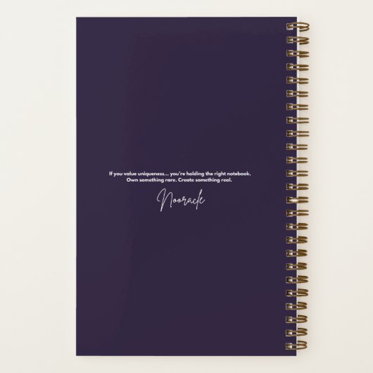 Rainbow Geometric Elephant Cosmic Forest Journal Notizblock (Rückseite)