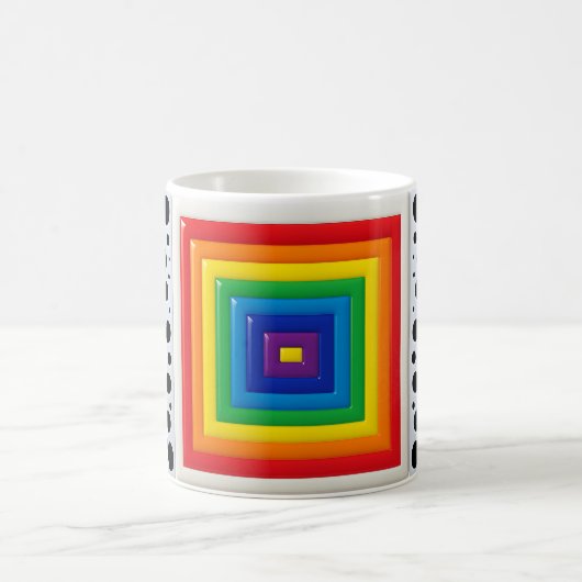 Rainbow Geometric  Kaffeetasse (Mittel)