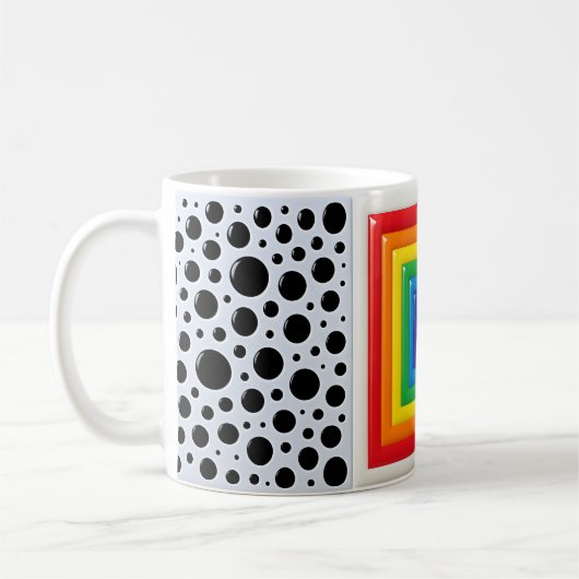 Rainbow Geometric  Kaffeetasse (Links)
