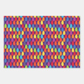 Rainbow Geometric Leaf Pattern Geschenkpapier Set (Vorderseite 3)