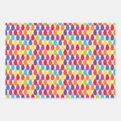 Rainbow Geometric Leaf Pattern Geschenkpapier Set (Vorderseite 2)