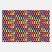 Rainbow Geometric Leaf Pattern Geschenkpapier Set (Vorderseite)