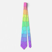 Rainbow Geometric Neck Tie Krawatte (Vorderseite)
