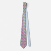 Rainbow Geometric Pattern Necktie Krawatte (Vorderseite)