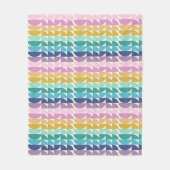 Rainbow Geometric Shapes Fleecedecke (Vorderseite)