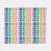 Rainbow Geometric Shapes Fleecedecke (Vorderseite (Horizontal))