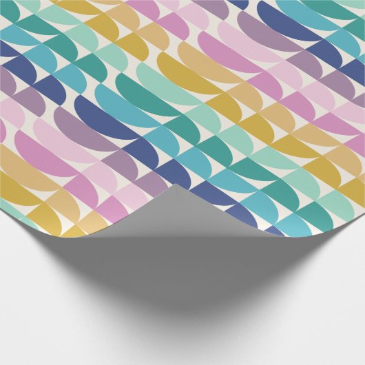 Rainbow Geometric Shapes Geschenkpapier (Ecke)