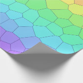 Rainbow Geometric Wrapping Paper Geschenkpapier (Ecke)