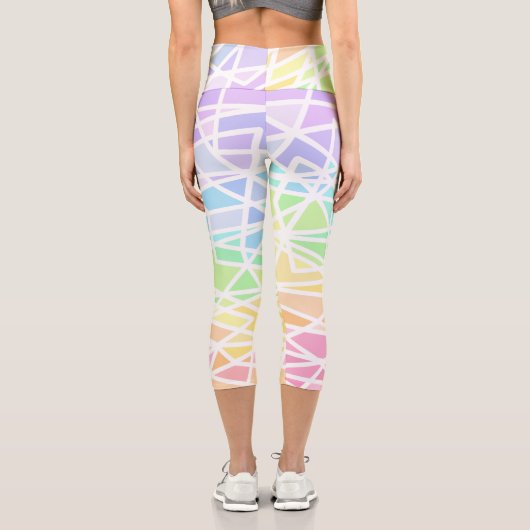 Rainbow Geometrics Capri Leggings (Rückseite)