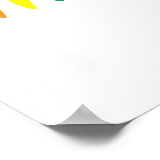 Rainbow Geometry Poster (Ecke)