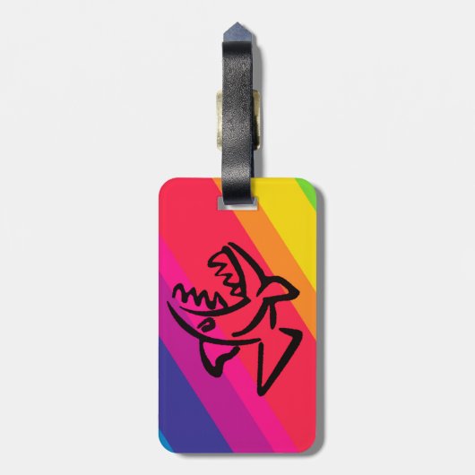 Rainbow Gepäckanhänger (Rückseite vertikal)