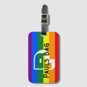 RAINBOW Gepäckanhänger TEXT KUSTOMIZE ODER PERSONI (Vorderseite Vertikal)