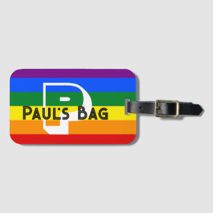 RAINBOW Gepäckanhänger TEXT KUSTOMIZE ODER PERSONI