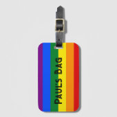 RAINBOW Gepäckanhänger TEXT KUSTOMIZE ODER PERSONI (Vorderseite Vertikal)