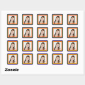 Rainbow Gerahmtes Foto - Square Sticker (Blatt)