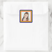 Rainbow Gerahmtes Foto - Square Sticker (Tasche)
