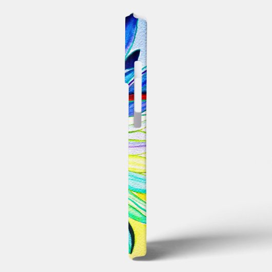 Rainbow gerbera farbenfrohe Blume Case-Mate iPhone Hülle (Rückseite / Links)