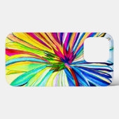 Rainbow gerbera farbenfrohe Blume Case-Mate iPhone Hülle (Rückseite (Horizontal))