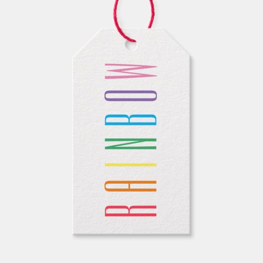 RAINBOW-Geschenketags Geschenkanhänger (Vorderseite)