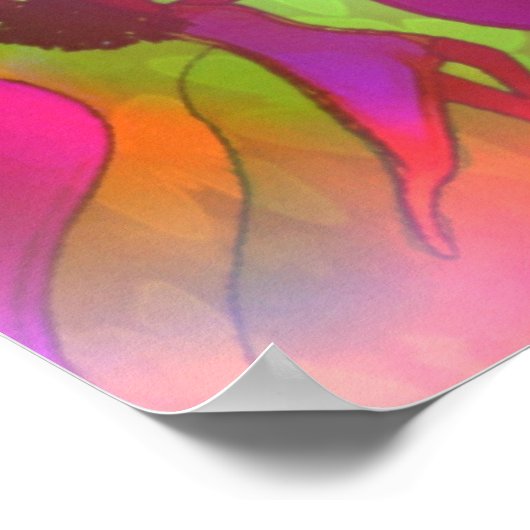 Rainbow Gesegnetes Poster (Ecke)