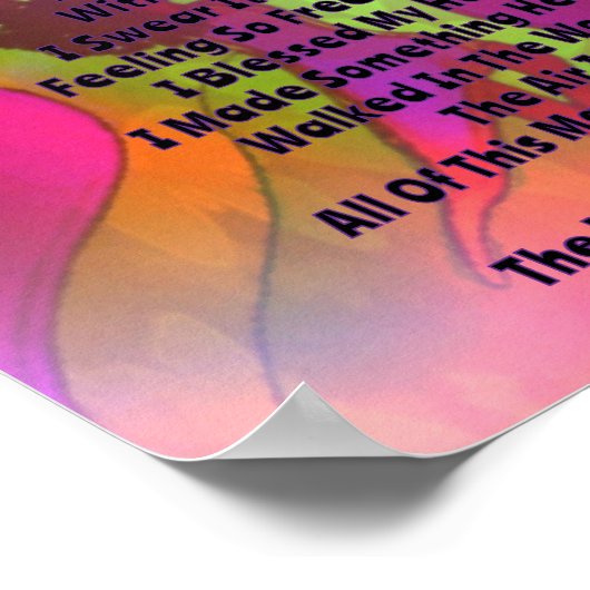 Rainbow Gesegnetes Poster (Ecke)