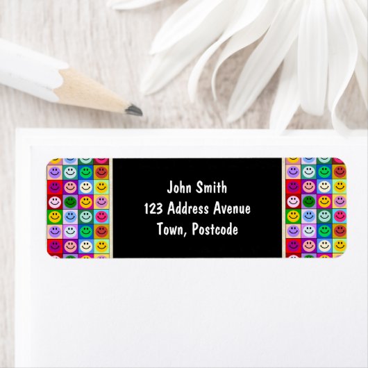 Rainbow-Gesichtsquadrate (Insitu)