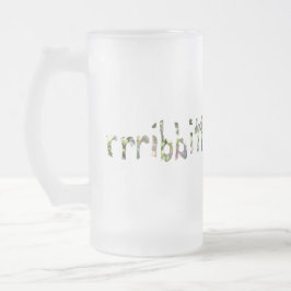 Rainbow-gestanztes Glas Look Frosch Art Mattglas Bierglas