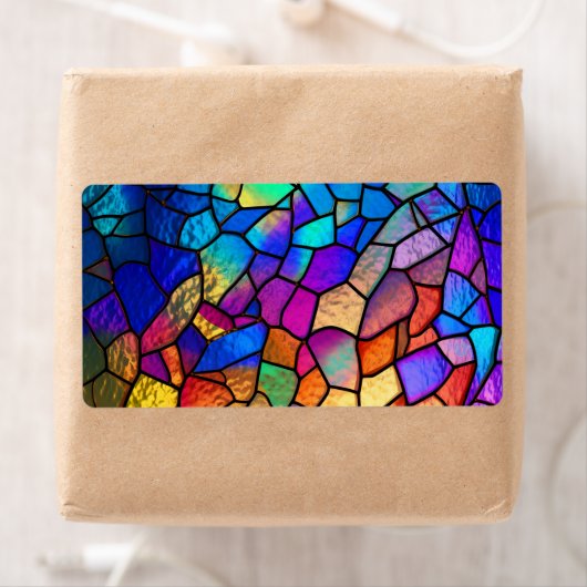 Rainbow-gestanztes Glasmuster (Insitu)