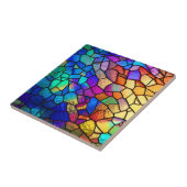 Rainbow-gestanztes Glasmuster Fliese (Seite)