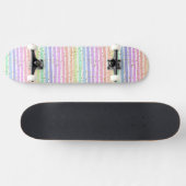 Rainbow gestreift skateboard (Horizontal)