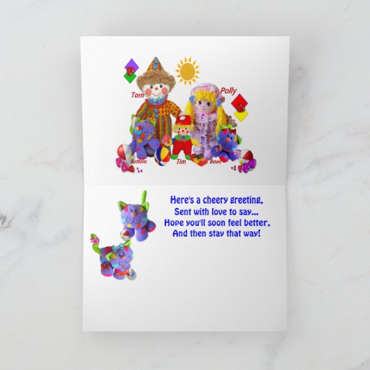 RAINBOW "Get Well bald!" Karte (Innenseite)