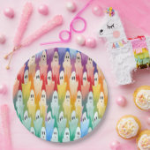 Rainbow Ghosts Pappteller (Party)