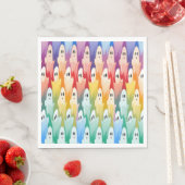 Rainbow Ghosts Serviette (Beispiel)