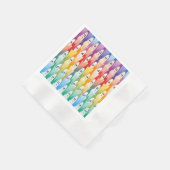Rainbow Ghosts Serviette (Ecke)