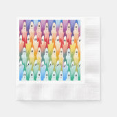 Rainbow Ghosts Serviette (Vorderseite)