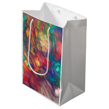 Rainbow Gift Bag Farbige Groovy Party Papiertasche