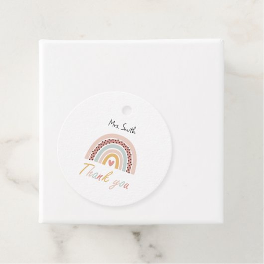Rainbow Gift Tag Geschenkanhänger (Beispiel)