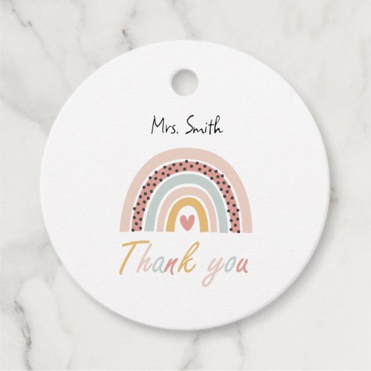 Rainbow Gift Tag Geschenkanhänger (Vorderseite)