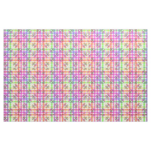 Rainbow Gingham Stoff (Yard (91,4 cm))