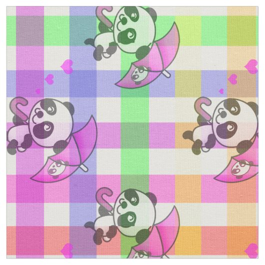 Rainbow Gingham Stoff (Nahaufnahme)