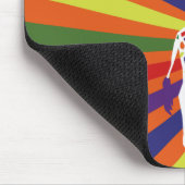 Rainbow Giraffe Art Mousepad (Ecke)