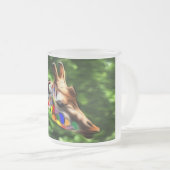 Rainbow Giraffe Mattglastasse (VorderseiteRechts)